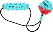 PENIKOKO Interactive Dog Treat Dispensing Ball TPR Chew for Dogs Durable Tug Promotes Slow Feeding and Fun Play and Reducing Boredom