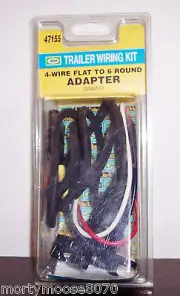 TRAILER WIRING KIT 4-WIRE FLAT TO 6 ROUND ADAPTER HOPPY MFG CORP NEW IN BX 47155