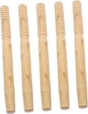 Operitacx 5pcs Garden Tool Handle Replacement Wooden Handles for Hoe Shovel Spade Manual Gardening Weeding Tools Accessories