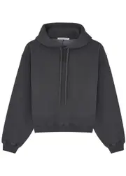 Alexanderwang.t Logo Hooded Cotton-blend Sweatshirt - Grey - L (UK14 / L) L (UK14 / L)