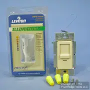 Leviton Ivory Illumatech Slide Light Dimmer Switch 600W Incandescent INM06-1LI