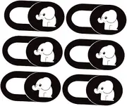 OSOLADY 6pcs Elephant Pattern Webcam Cover Slide Blocker Privacy Protection for Laptops Tablets Computers Easy Open for Enhanced Security Peace of Mind