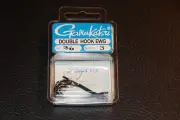 3 Pack Gamakatsu 226413 Double Hook EWG 226 Frog Hook Black Nickel Size 3/0