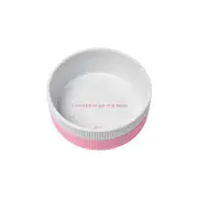 Gummi Ceramic Dog Bowl Pink Mine
