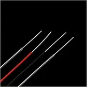 1M/5M Square 0.06 0.12 0.2 Mm Single Core PTFE Silver Plated Wire High Purity Copper Cable HiFi Audio Speaker Headphone DIY(Red,1 Meter_30AWG)