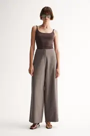 Sabina Pant Taupe Size 12 | Elka Collective