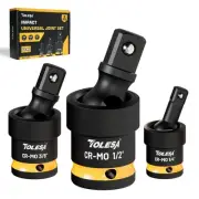 Swivel Socket Set, Impact Universal Joint-Socket Swivel Set, 1/2", 3/8", 1/4"...