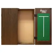 FORMULA Dart Board Cabinet Box Case Walnut Chalk Score Boards darts Storage
