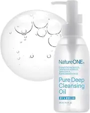 NATUREONE Pure Deep Cleansing Oil with AHA+PHA, Argan, Jojoba Oil, Centella Asiatica, Blackhead Remover, Oil Based Cleanser for Face, Sebum Control, Pore Cleaner, kbeauty Skincare, 145ml, 4.9 fl. oz.