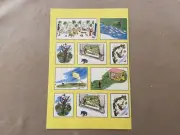 Curious George Stickers~Sheet Is 11” X 7 1/2” ~Includes 10 Assorted Stickers~New