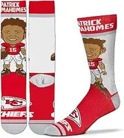 Kansas City Chiefs Patrick Mahomes #Player Socks by For Bare Feet (Youth, Medium & Large Available)