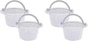 Binxind Swimming Pool Skimmer Replacement Basket with Handle, 4 Pack - Above Ground Pool Thru-Wall Skimmer Baskets