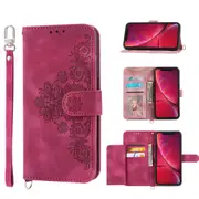 MCC iPhone XR Wallet Case Cover Extra Card Slots with Strap Apple iPhoneXR [Red]