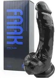 FAAK realistic big balls dildo,thick and huge phalli replica,6,9'' insertable G spot orgasm curvy dildo,prostate anal sex toy,BBC fantasy dildo for unisex maturbation