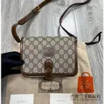 正品 GUCCI 古馳 RETRO 系列 GG印花帆布 迷你 男士 風琴包/郵差包/單肩包/斜背包 671620