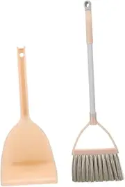 FONDOTIN 1 Set Mini Broom and Dustpan Cleaning Tools for Playroom and Classroom Small Dustpan and Broom Vibrant for Boys