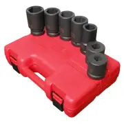 Sunex 5697M SUNEX SOCKET SET IMPACT 1" DRIVE 7 PC DEEP METRIC