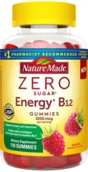 Nature Made Energy B12 1000 mcg Gummies Zero Sugar Raspberry 110 EA