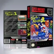 SNES Case - NO GAME - Pocky and Rocky 2