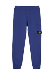 Stone Island Kids Logo Cotton Sweatpants (10-12 Years) - Blue - 10YR (10 Years) 10YR (10 years)