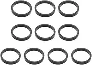 10Pcs 1 1/8 inch Aluminium Alloy Headset Spacers 28.6mm x 5mm Cycle Stem Spacers Compatible with MTB Road Bike Compatible with BMX Compatible with Flatland