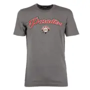 Dolce & Gabbana Cotton With Paradiso Print And Logo Sticker Grey 11081