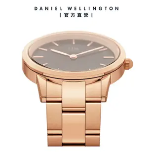 Daniel Wellington 手錶 Iconic Link 36mm/40mm精鋼錶 特調玫瑰金(DW00100210 DW00100344)/ 36mm