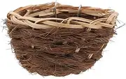LIGHTAOTAO Woven Straw Bird Nest for Parrots Unique Birdhouse for Parakeets Stylish Warm Bed for Cage Breeding Elegant Outdoor Nesting Box for Finch and Budgie Care