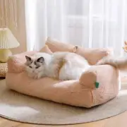 Winter Cat House Plush Dog Sofa Beds Washable Warm Pet Dog Nest Cat Beds Thicken