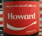 Share A Coke With Howard 2017 Limited Edition Personalized Coca Cola Bottle