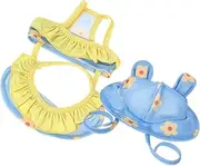 BESPORTBLE Dog Summer Swimwear Stylish Dog Dress Hat Skirt Pet Apparel for Beach Pool Photo Fun