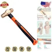 2-1/2 lb Non-Sparking Ball Peen Hammer - Durable Beryllium Copper Design