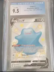 2021 POKMON DITTO V SHINY CGC 9.5 GEN MINT SHINING FATES, SV118/SV122