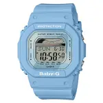 【CASIO】BABY-G G-LIDE系列 復古衝浪板粉藍色電子女錶 潮汐數位顯示 BLX-560-2 台灣公司貨