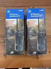 Pair of GE 3-5980 40-Channel HandHeld CB Radios Walkie Talkie New In Box