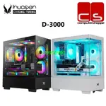 【專供】INVASION D-3000 鋼化玻璃 M-ATX 遊戲機箱 - 黑色/白色