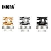 INJORA 53g CNC Brass Skid Plate Transmission Mount for 1/18 RC Car Traxxas TRX4M