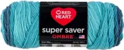 2 Pack Red Heart Super Saver Ombre Yarn-Blue-Tiful E305-4985