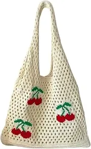 [ZPGVWXKO] Crochet Bag Mesh in Fashionable Shoulder Bag for The Holiday Birthday Party