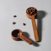 2PCS Coffee Scoop Wooden Coffee Spoon Wood Coffee Measuring Scoop for Coffee ...