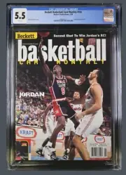 MICHAEL JORDAN LEGACY 1999 BECKETT BASKETBALL CARD MONTHLY #102 SER #2 CGC 5.5