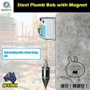 Berent 300g Steel Plumb Bob Heavy Duty Magnetic Base 3M Self Locking Firing Pin