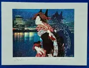 Brand New Kris Martens Blank Greeting Card "Shadow in Snow"
