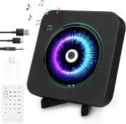 Portable CD Player with Bluetooth, Radio CD Players with USB/AUX Port, Adjustabl