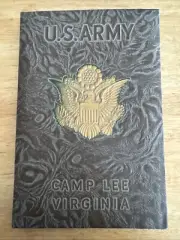 WWII 1943 US Army Camp Lee VA Military Calendar Unused Bound With Memo Pad Box