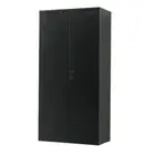 Randy & Travis Machinery Two-Door Metal Locker Cabinet Black without Legs