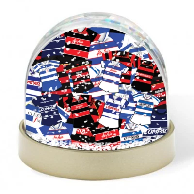 QPR Retro Kit Mash Snow Globe Xmas Decoration Great Fans Gift