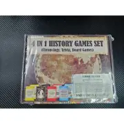 Quokka 4 In 1 History Games Set (Chronology, Trivia, Board Games) Sealed