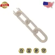 Versatile 50-Foot Army Tan Plastic Chain for Indoor/Outdoor Crowd Control