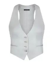 Tom Ford Lustrous Barathea Waistcoat IT40,IT44,IT42,IT38 White